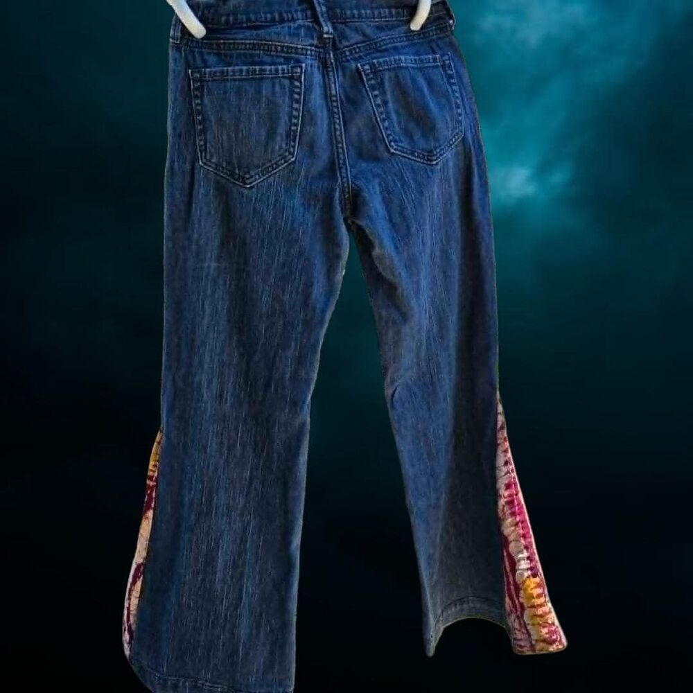 Vintage Old Navy Flirt Jeans w/ Kantha Quilt Bell Bottom Flares